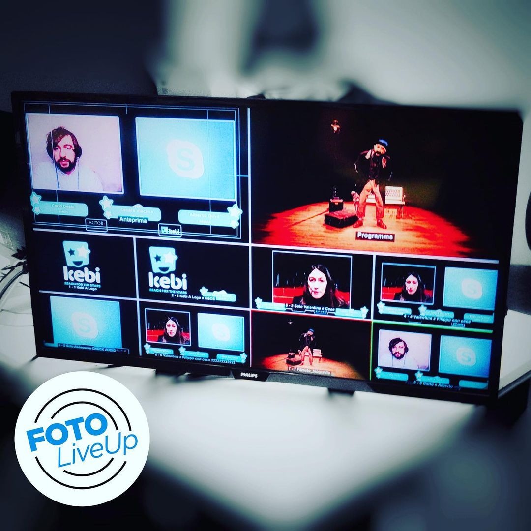 Streaming a teatro con WebLiveUp